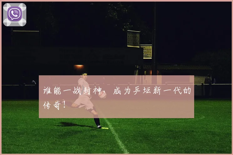 谁能一战封神，成为乒坛新一代的传奇！